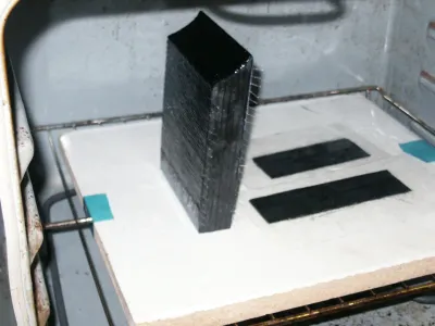 Frame curing in the oven