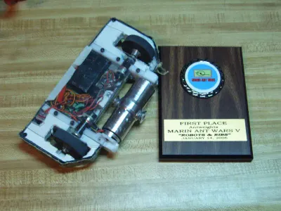 Emsee Frypants and Marin Ant Wars First Place Trophy